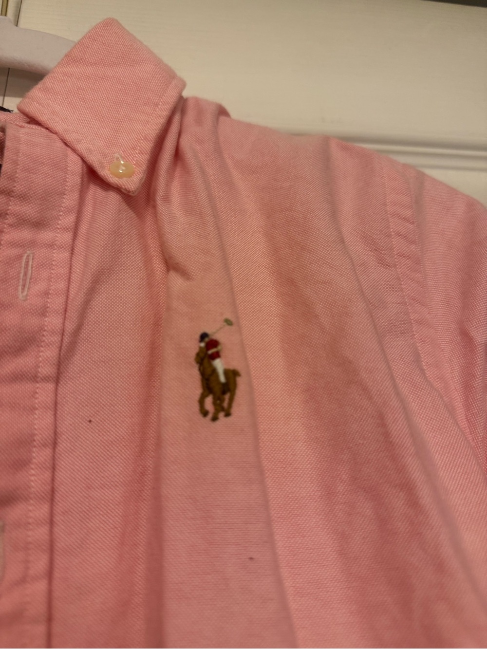 Ralph Lauren SlimFit Light Pink Button-Down Oxford Shirt - Picture 4 of 5